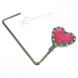 Wholesale customized high quality Hot Selling Newest High Quality Heart Shape Purse Hanger
