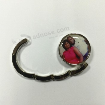 Wholesale customized high quality Zinc Alloy Material Foldable Purse Hook for Ladies