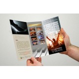 Four Color Gate Folded Color Leaflet with Cheap Price