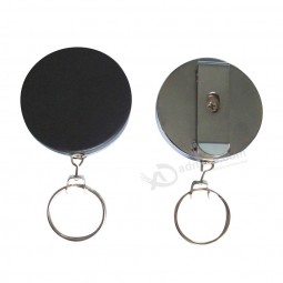 Wholesale customized high quality China Supplier Retractable Metal Badge Reel with your logo