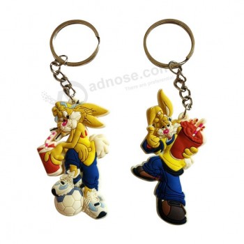Wholesale customized high quality Cute Soft PVC Keychain for Promotion