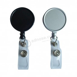 2017 New Design Plastic Retractable Badge Holder with printing your logo