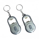 Plastic Bottle Opener LED Keychain for Promotional with printing your logo