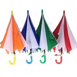 BesT verkopende kleurrijke auTomaTische parasol regenBoog paraplu meT heT Afdrukken van uw logo