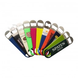 Stainless Steel Bottle Opener with PVC Coated for custom with your logo