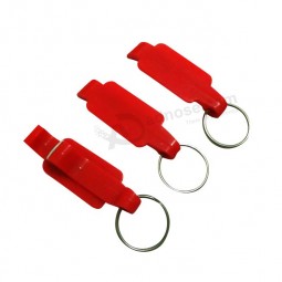 Promotion Gifts Plastic Beer Bottle Opener with Keychain for custom with your logo