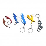 Promotional Various Shapes Alumimnum Bottle Opener with Keyring for custom with your logo