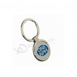 Promotional Round Metal Keyring with Logo