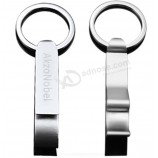 Metal Bottle Opener Keychain with Laser Logo