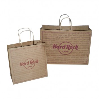 Wholesale Custom Brown Kraft Paper Packaging Bag with your logo
