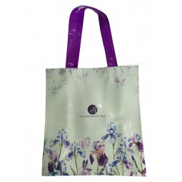 Custom high-end Fashion Women Customized Color Recycle PVC Shopping Bag