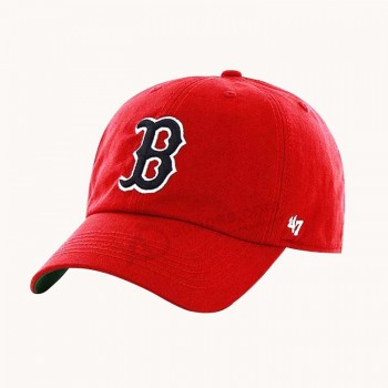 Nueva gorra de béisBol eleganTe del color rojo del Bordado 3d para promocional para la venTa