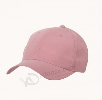 粉红色促销工厂廉价定制棒球帽出售