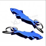 Custom Shark Shape Bottle Opener Keyring for Sale