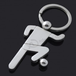 Custom Logo Metal Football Keychain for Business Gift