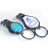 Custom Design Metal Nail Clipper Keyring for Advertising Gift