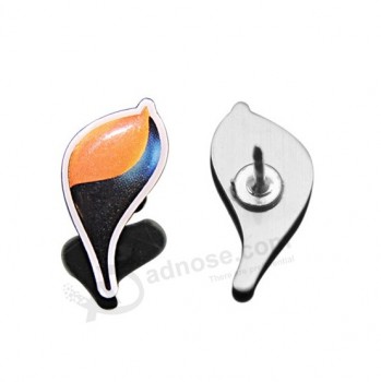 Cheap Promotional Aluminum Lapel Pin with Safety Pin