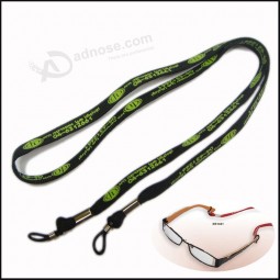 Wholesale Polyester 10mm Width Narrow/Tubular Fabric Polyester Neck Lanyards for Eyeglass Holder with your logo
