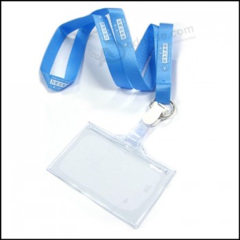Wholesale Polyester Vinyl Name/ID Card Badge Reel Holder Custom Lanyard for ID Badge with your logo