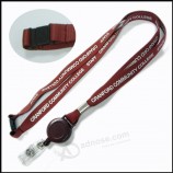Wholesale Retractable PVC Name/ID Card Badge Reel Holder Custom Lanyard with ID Holder and your logo