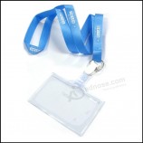 Wholesale Polyester Vinyl Name/ID Card Badge Reel Holder Custom Lanyard for ID Badge with your logo