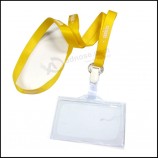 Wholesale Retractable Clear Name/ID Card Badge Reel Holder Custom Lanyard with Clips and your logo