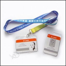 Wholesale Customized College Student Name/ID Card Badge Reel Holder Custom Lanyard with your logo