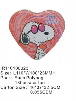 Heart Shape Tin Box with Competitive Price