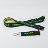 Wholesale both sides polyester silkscreen printed/printing logo custom lanyard with free shipping