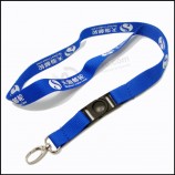 Wholesale custom Flat Cotton Imprinting/Imprinted Logo Custom Lanyard for Factory