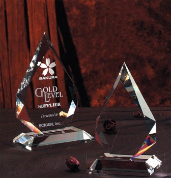 Wholesale Crystal Award with 3D Flower Laser Engrave