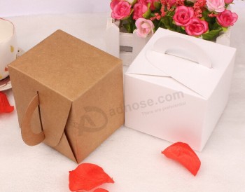 ручка бумажной картонной коробки с подарочной коробкой с более дешевой ценой