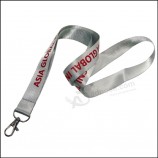 Wholesale Neck Silk Screen Printing Logo Nylon Lanyard with Buckle Plastic