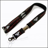 Wholesale Sports Silk Screen Printing Logo Nylon Lanyard with Metal Clip