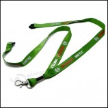 Wholesale Promo Silk Screen Printing Logo Nylon Lanyard with Safety Buckle.