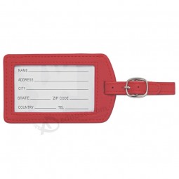Hot Quality Custom Design Rubber and Leather Luggage Tag