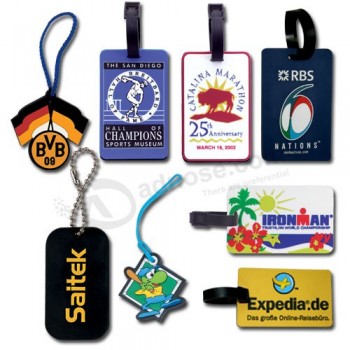 Wholesale Colorful Rubber Silicone Luggage Tag with Custom Logo