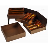 New Arrive Layered Chocolate Cardboard Paper Gift Box