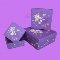 Nueva moda colorida caja de regalo de carTón de papel de ChocolaTe.