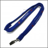 批发面料针织定制logo缩小/用于钥匙扣的管状挂绳织带.