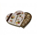 에코 재료 심장 모양 초콜릿 골 판지 종이 선물 상자