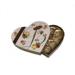 ScaTola di regalo di carTa di carTone di cioccolaTo di forma di cuore di maTeriali eco