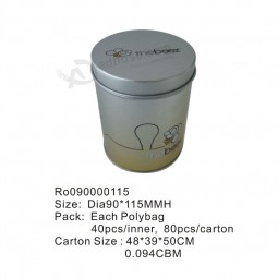 Round Food Packing Tin Boxes with Printing Logo