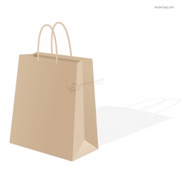 Bolsas de papel de diseño simple de krafT con logoTipo personalizado