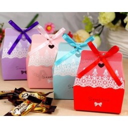 Nueva caja de regalo de papel de carTón personalizado de ChocolaTe. de moda