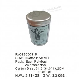 Round Tea Tin Box with Printing Custom Artwork