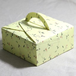 Custom Designed Handle Paper Cardboard Cookies Packing Gift Box