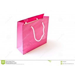 Pink Shopping Bag with Custom Sizes and Logo