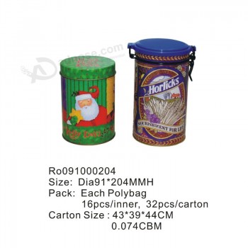 High Quality Metal Food Container with Plastic Cover