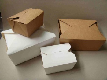 Cajas de embalaje de alimenTos de carTón de papel arTesanal con impresión personalizada